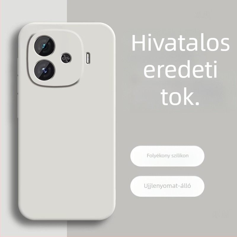 IQOO Z9 Turbo, Z9x, Z8 és Z7i kompatibil védőtok folyékony szilikonból, bolyhos belsővel