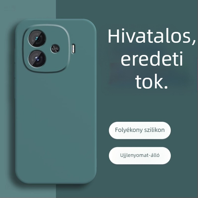 IQOO Z9 Turbo, Z9x, Z8 és Z7i kompatibil védőtok folyékony szilikonból, bolyhos belsővel
