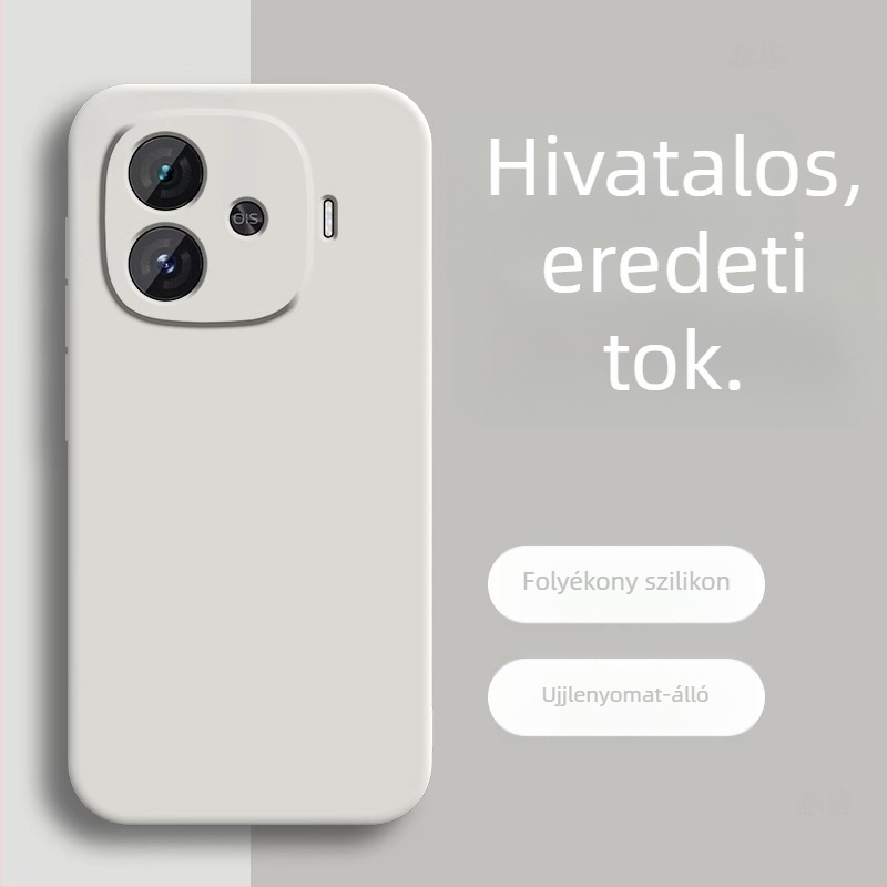 IQOO Z9 Turbo, Z9x, Z8 és Z7i kompatibil védőtok folyékony szilikonból, bolyhos belsővel