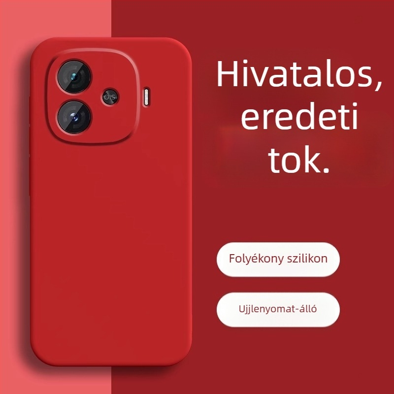 IQOO Z9 Turbo, Z9x, Z8 és Z7i kompatibil védőtok folyékony szilikonból, bolyhos belsővel