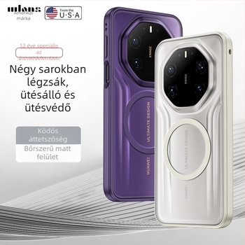 Huawei Mate80RS mágneses telefontok Mate70Airhoz – matt felület, négy sarkon védelmet nyújtó esésállóság