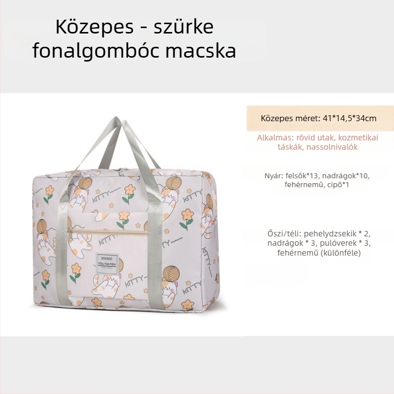 Utazótáska - kocka alakú, Oxford anyag, többfunkciós, modell 156414