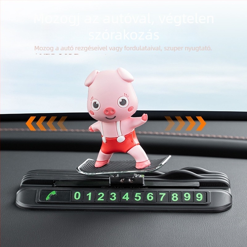 Autó parkolási jelzés – Testre szabható PVC panel, nyomtatott logóval, Modell Parking sign, Bass márka