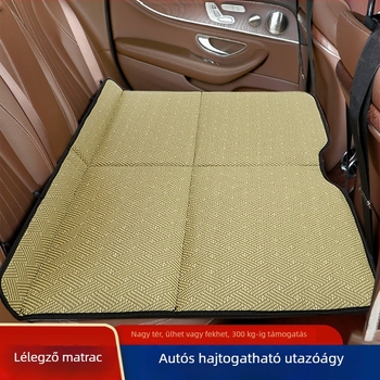 Összecsukható, nem felfújható autó matrac a hátsó ülésre – utazási pihenés, általános illeszkedés, maximális teher 600 kg