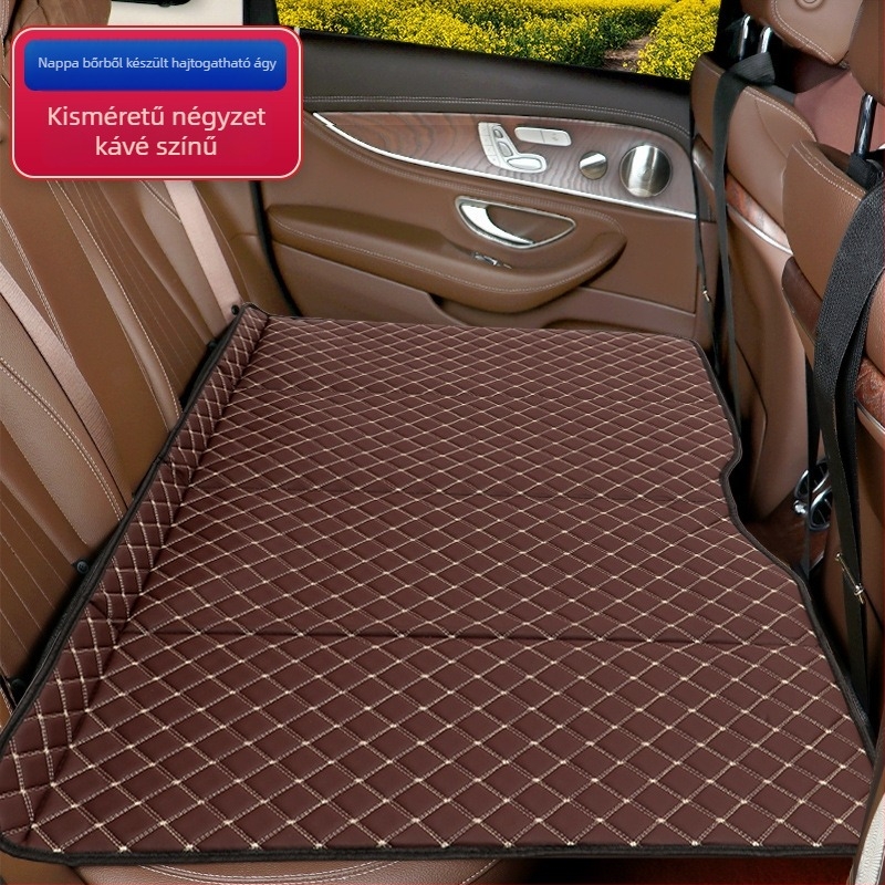 Összecsukható, nem felfújható autó matrac a hátsó ülésre – utazási pihenés, általános illeszkedés, maximális teher 600 kg