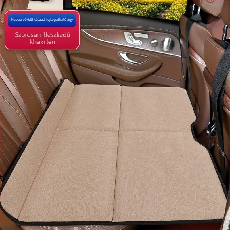 Összecsukható, nem felfújható autó matrac a hátsó ülésre – utazási pihenés, általános illeszkedés, maximális teher 600 kg