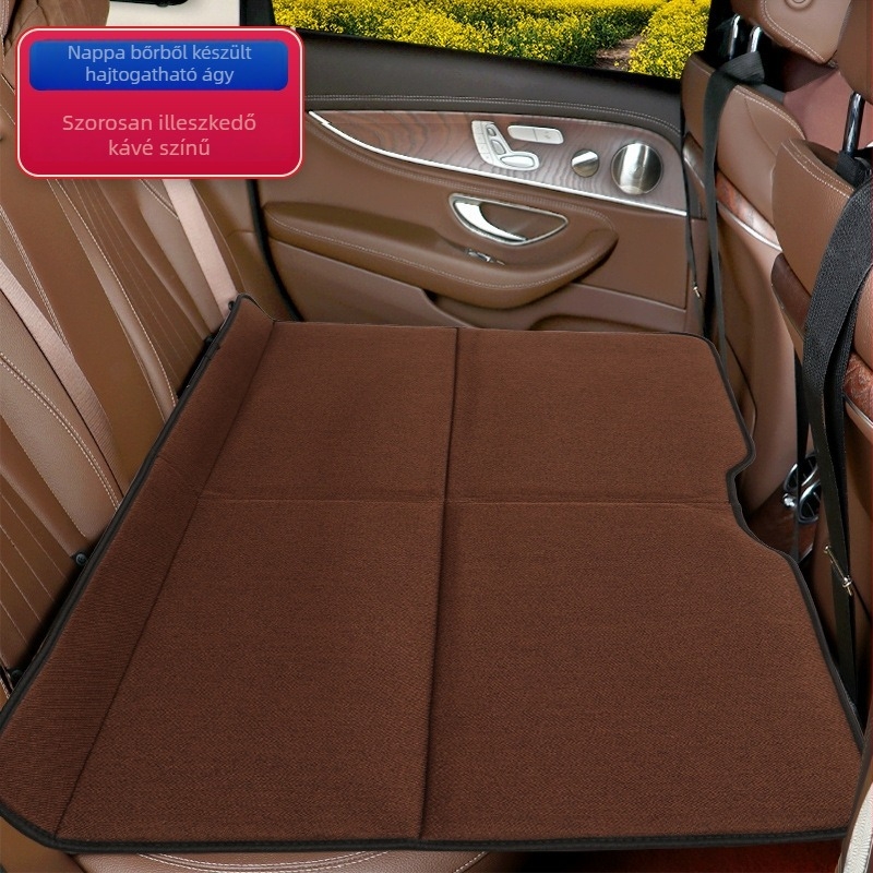 Összecsukható, nem felfújható autó matrac a hátsó ülésre – utazási pihenés, általános illeszkedés, maximális teher 600 kg