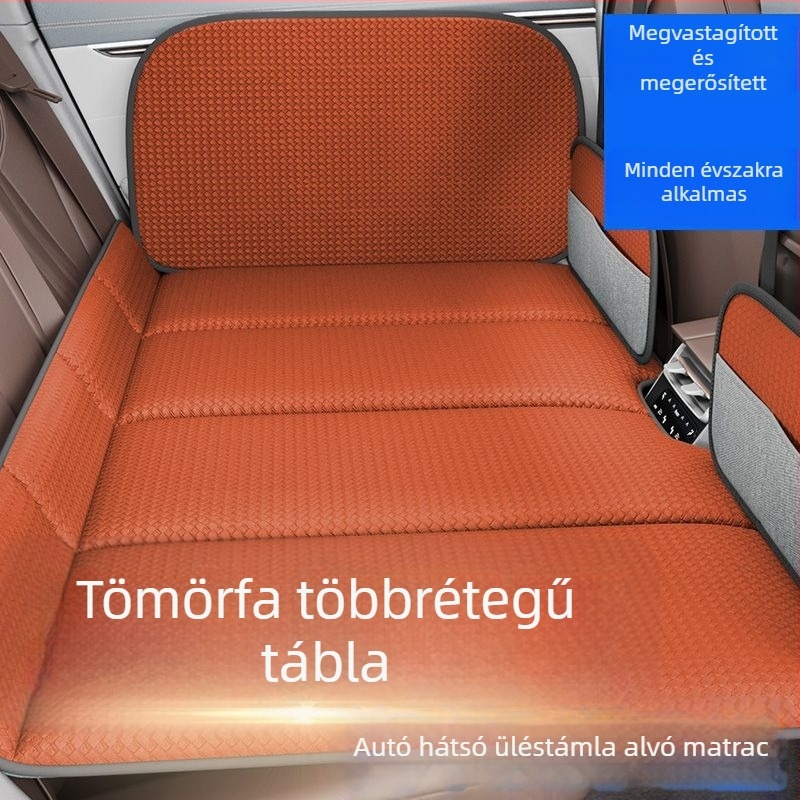 Vastagított hátsó ülés alvó alátét autóhoz, összecsukható matrac hosszú útokra