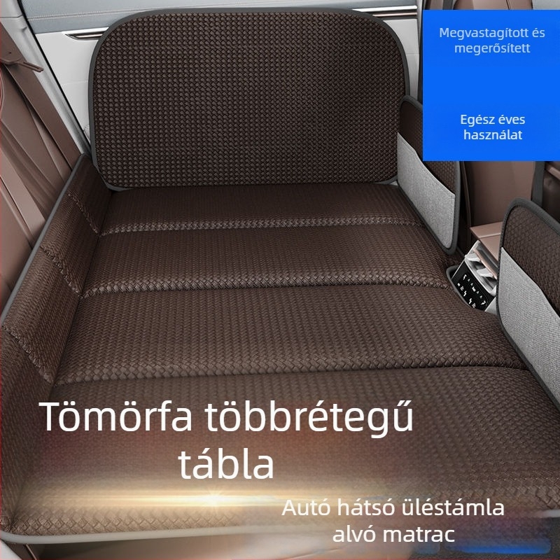 Vastagított hátsó ülés alvó alátét autóhoz, összecsukható matrac hosszú útokra