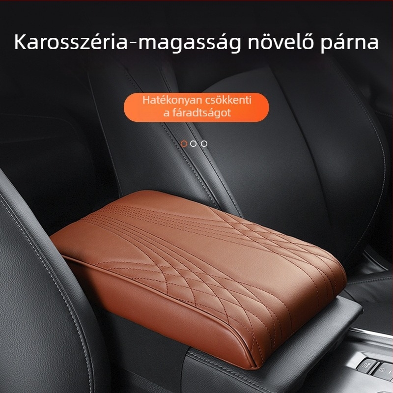 Autó karfa párna univerzális középkonzolhoz, bőr, Evans márka, Guangdong eredet