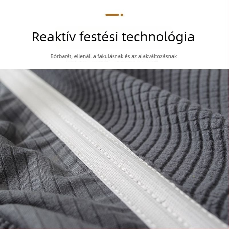 Erősített irodai székhuzat elasztikus hátsó rész- és karfedővel, téglalap alakú flanel anyagú, csúszásmentes, kopásálló, porálló