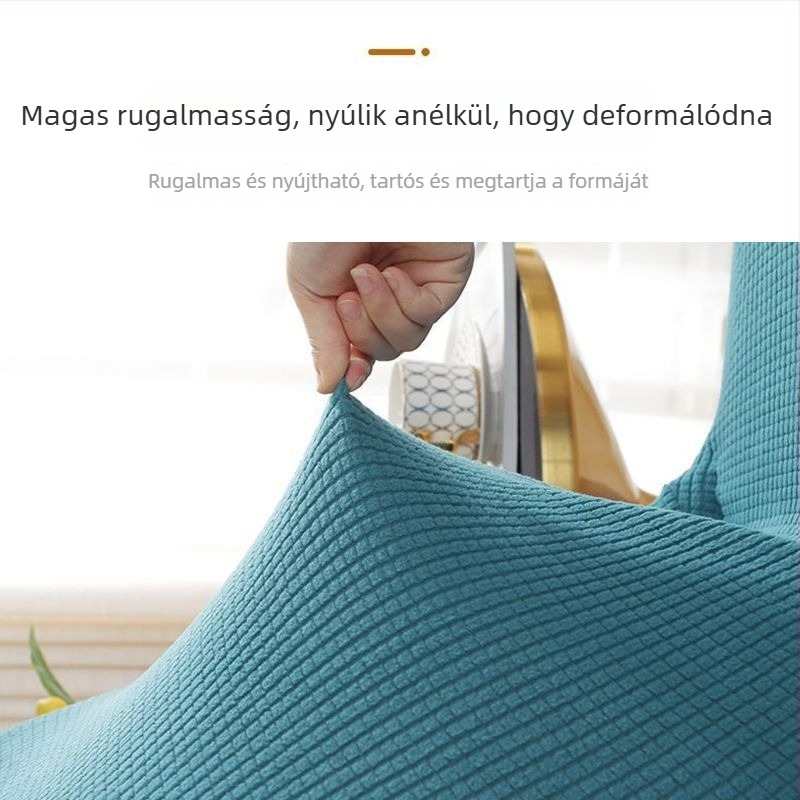 Erősített irodai székhuzat elasztikus hátsó rész- és karfedővel, téglalap alakú flanel anyagú, csúszásmentes, kopásálló, porálló