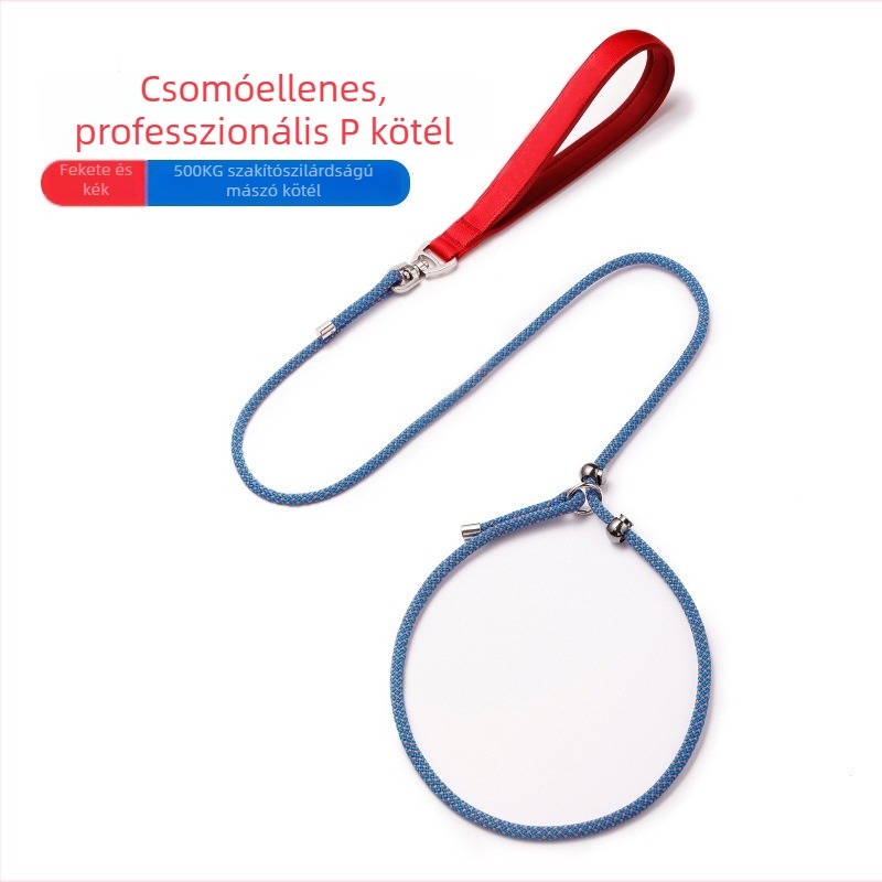 Kibővíthető kutyapóráz robbanásbiztos csomóval — vontatóöv edzéshez és sétákhoz