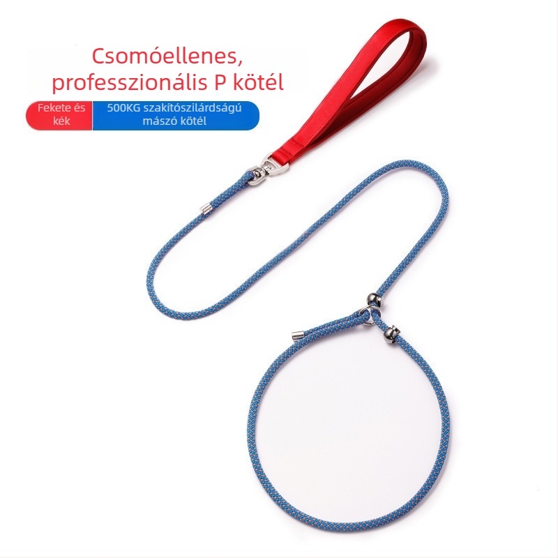 Kibővíthető kutyapóráz robbanásbiztos csomóval — vontatóöv edzéshez és sétákhoz