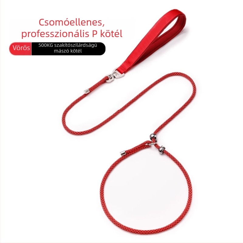 Kibővíthető kutyapóráz robbanásbiztos csomóval — vontatóöv edzéshez és sétákhoz