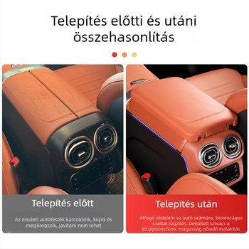 Mercedes-Benz GLC-hez készült bőr kartámasz-emelő párna – hátsó légcsatorna fedő, többfunkciós, testreszabható