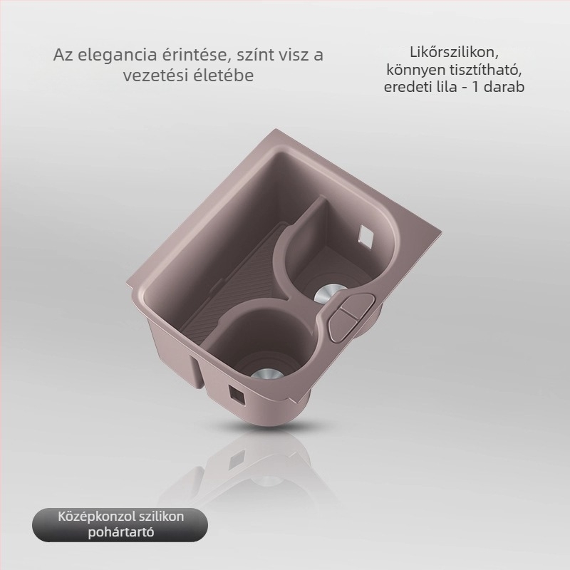 Szilikon pohártartó a középkonzolhoz vezeték nélküli töltővel – Modell Accumulate 7x – Márka Easy to be beautiful