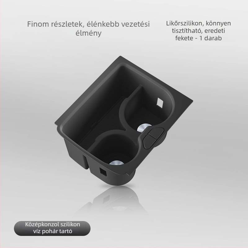 Szilikon pohártartó a középkonzolhoz vezeték nélküli töltővel – Modell Accumulate 7x – Márka Easy to be beautiful