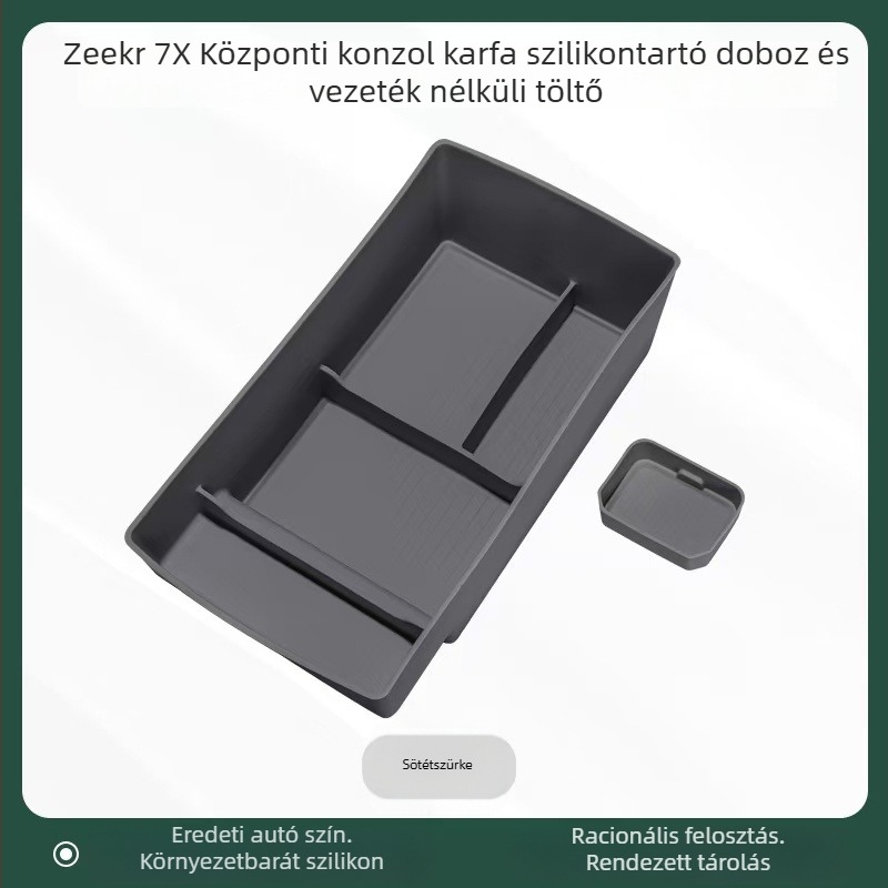 Szilikon pohártartó a középkonzolhoz vezeték nélküli töltővel – Modell Accumulate 7x – Márka Easy to be beautiful