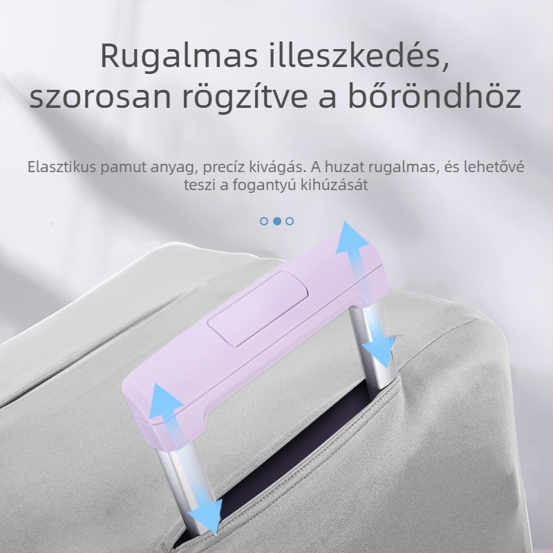 Vastagított poggyászvédő huzat utazáshoz, rugalmas porvédő borítás görgős bőröndhöz, sportos dizájn