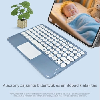 Bluetooth táblagép billentyűzet 9,7–11 hüvelyk, hangtalan, vezeték nélküli, ergonómikus