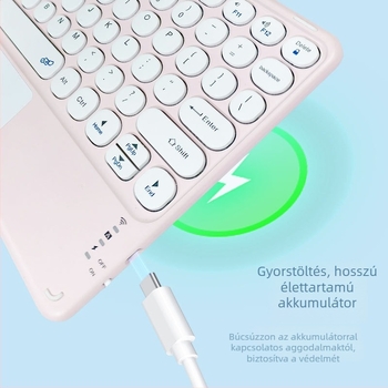 Bluetooth táblagép billentyűzet 9,7–11 hüvelyk, hangtalan, vezeték nélküli, ergonómikus