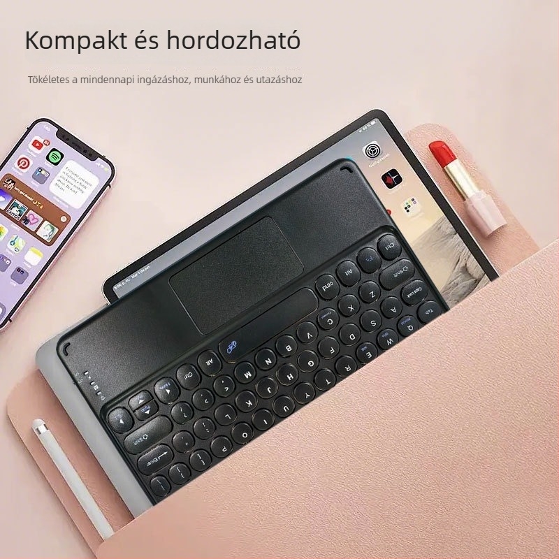 Bluetooth táblagép billentyűzet 9,7–11 hüvelyk, hangtalan, vezeték nélküli, ergonómikus