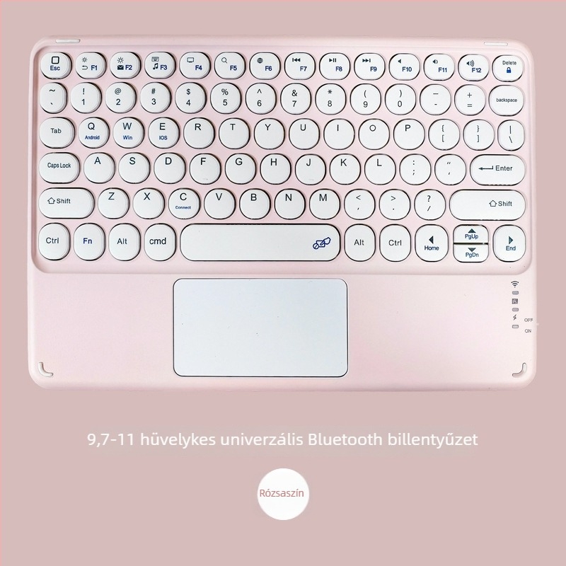 Bluetooth táblagép billentyűzet 9,7–11 hüvelyk, hangtalan, vezeték nélküli, ergonómikus