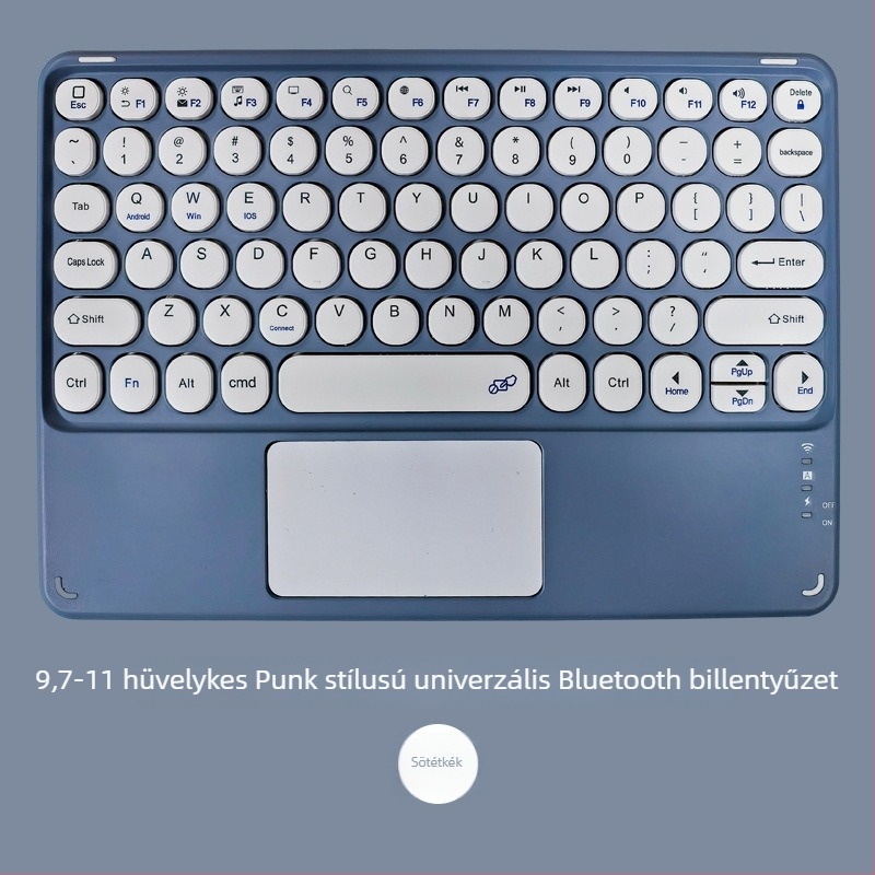 Bluetooth táblagép billentyűzet 9,7–11 hüvelyk, hangtalan, vezeték nélküli, ergonómikus