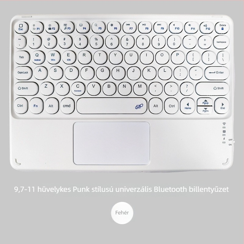 Bluetooth táblagép billentyűzet 9,7–11 hüvelyk, hangtalan, vezeték nélküli, ergonómikus