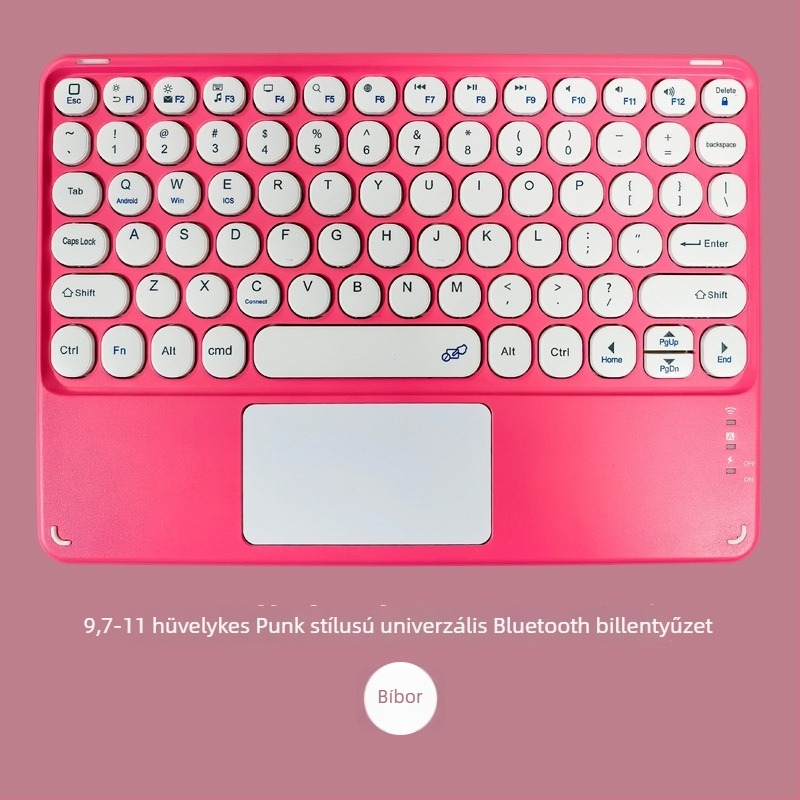 Bluetooth táblagép billentyűzet 9,7–11 hüvelyk, hangtalan, vezeték nélküli, ergonómikus