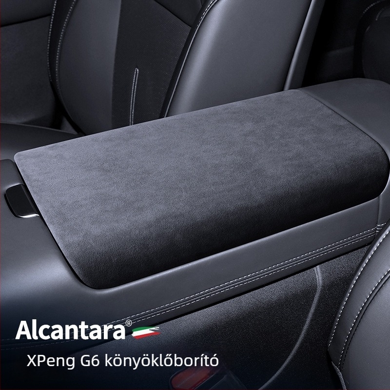SNBLO Xiaopeng G6 kartámasz fedél, Alcantara velúr, középső kartámasz párna