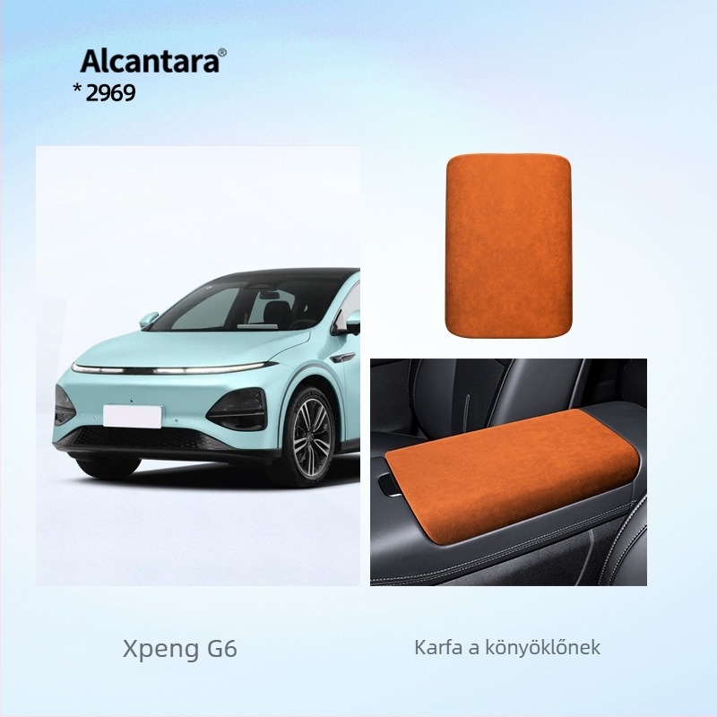 SNBLO Xiaopeng G6 kartámasz fedél, Alcantara velúr, középső kartámasz párna