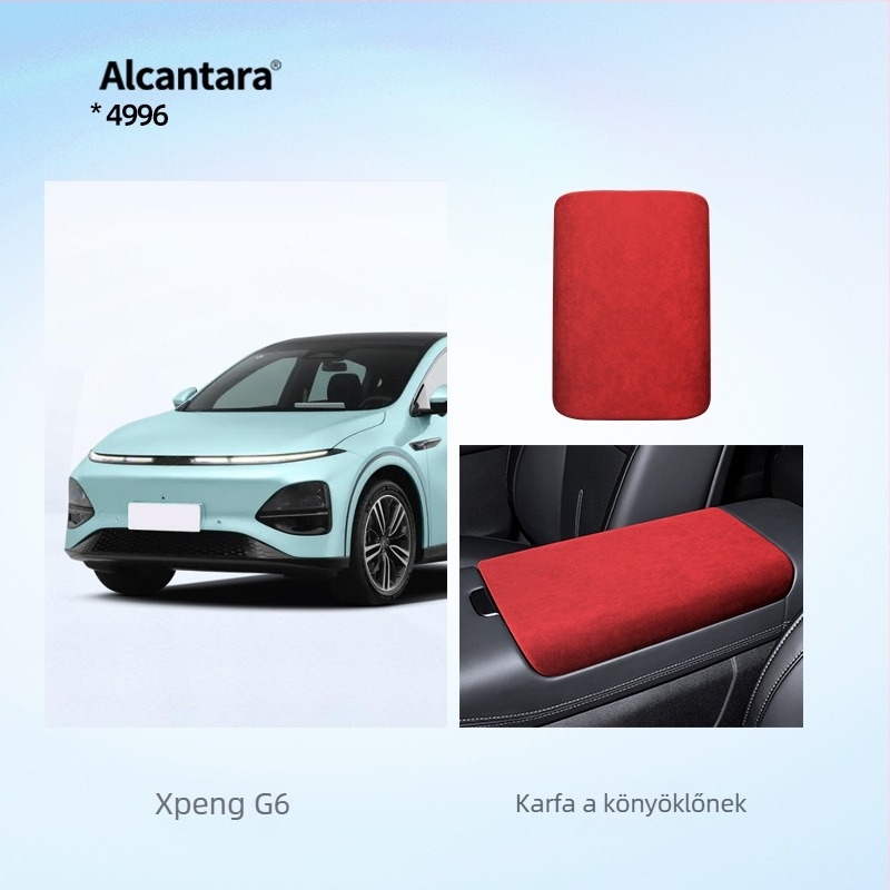SNBLO Xiaopeng G6 kartámasz fedél, Alcantara velúr, középső kartámasz párna