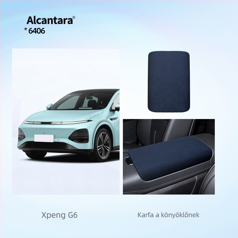 SNBLO Xiaopeng G6 kartámasz fedél, Alcantara velúr, középső kartámasz párna