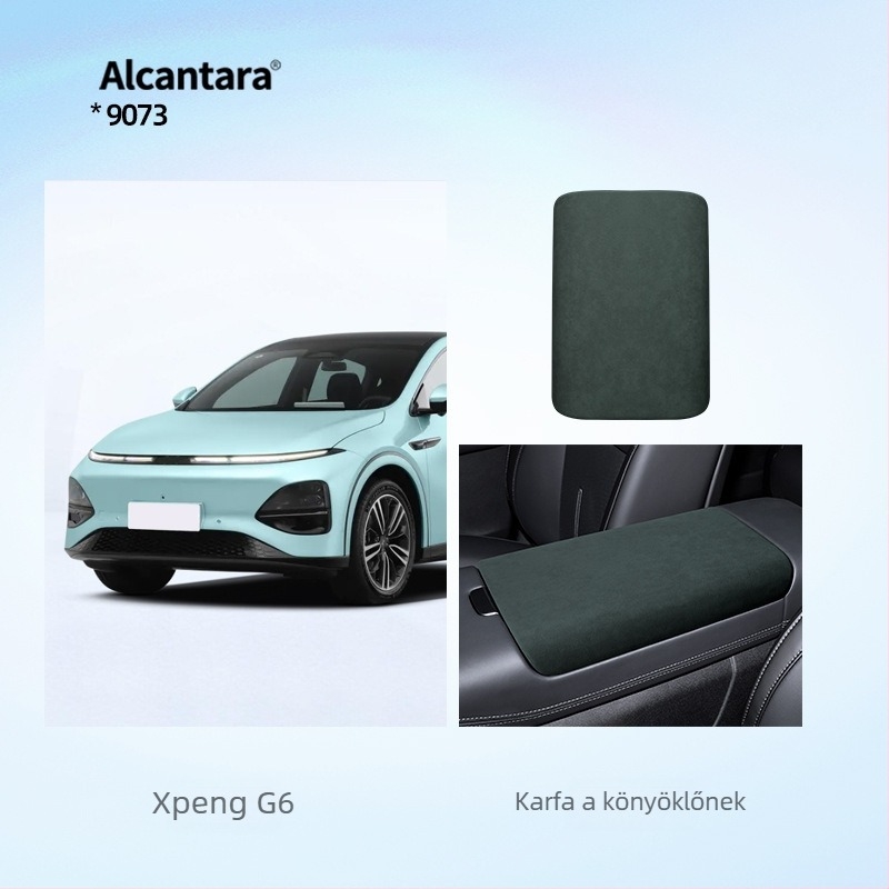 SNBLO Xiaopeng G6 kartámasz fedél, Alcantara velúr, középső kartámasz párna