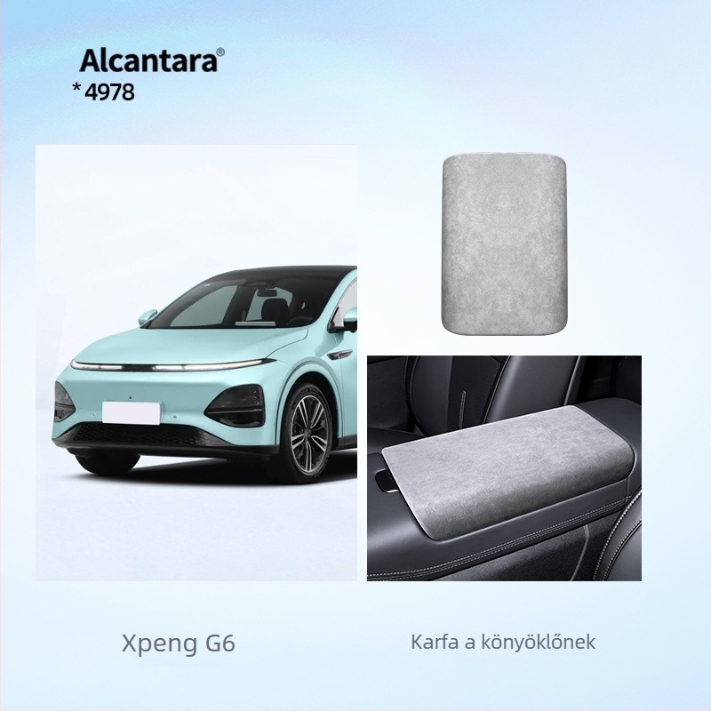 SNBLO Xiaopeng G6 kartámasz fedél, Alcantara velúr, középső kartámasz párna