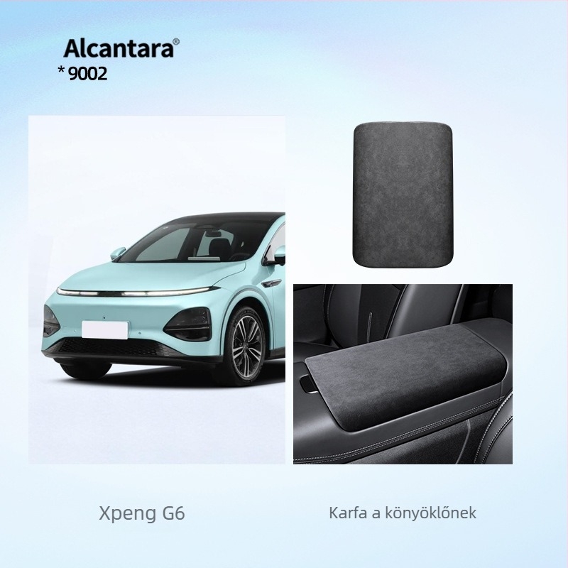 SNBLO Xiaopeng G6 kartámasz fedél, Alcantara velúr, középső kartámasz párna
