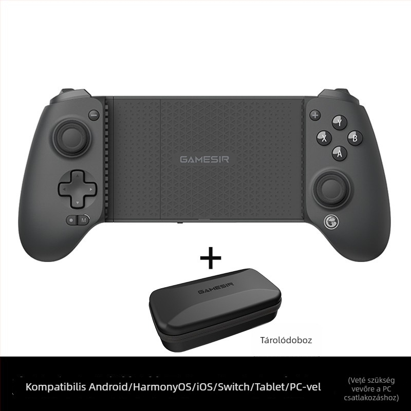 GameSir G8+ vezeték nélküli játékkontroller Bluetooth-kapcsolattal, USB-C interfésszel, rezgés funkcióval, PC-hez, Switch-hez és mobil eszközökhöz