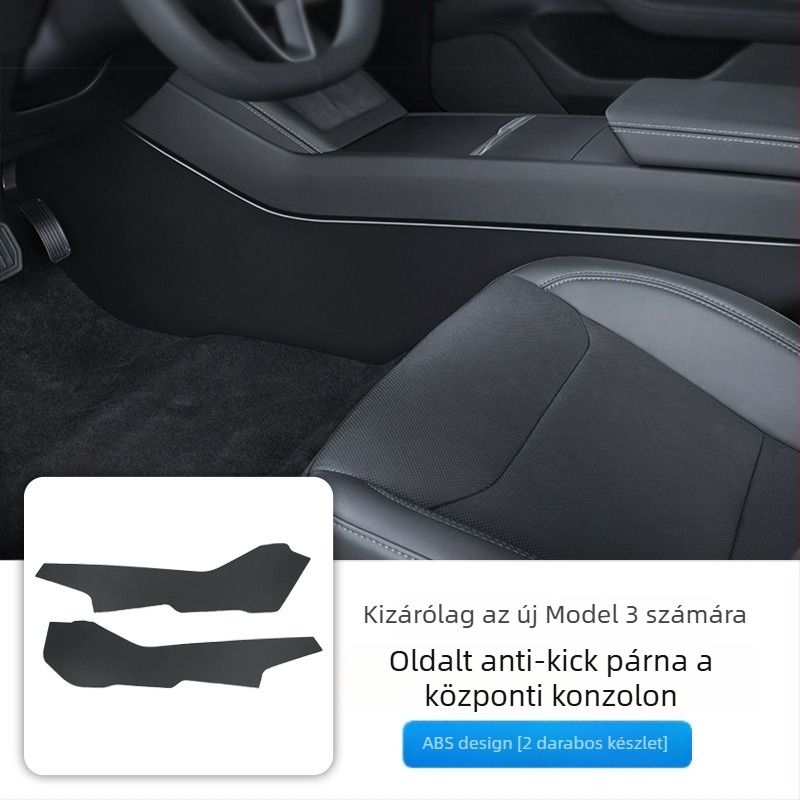 Tesla Model Y3 középkonzol plüss ütésvédő párna, vezető és utas oldalhoz; autóipari kellékek; anyag: más; töltőanyag: más; forma: más; minta: más