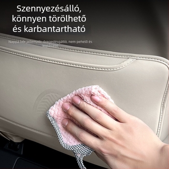 Bőr autóülés hátsó védő, karcolásmentes; kompatibil Alphard és Vellfire 40 sorozat.