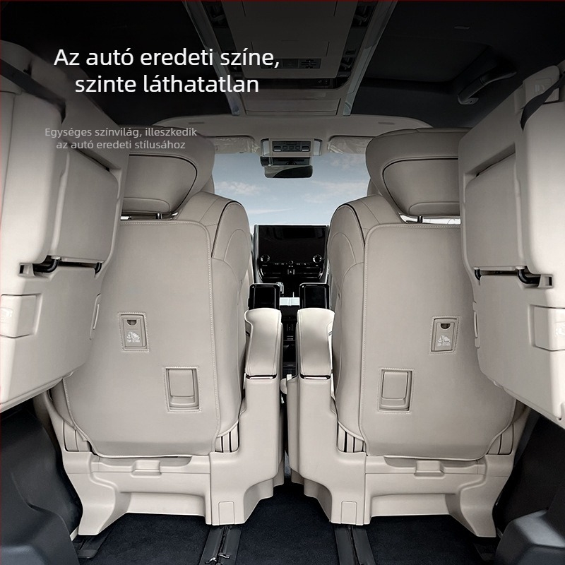 Bőr autóülés hátsó védő, karcolásmentes; kompatibil Alphard és Vellfire 40 sorozat.