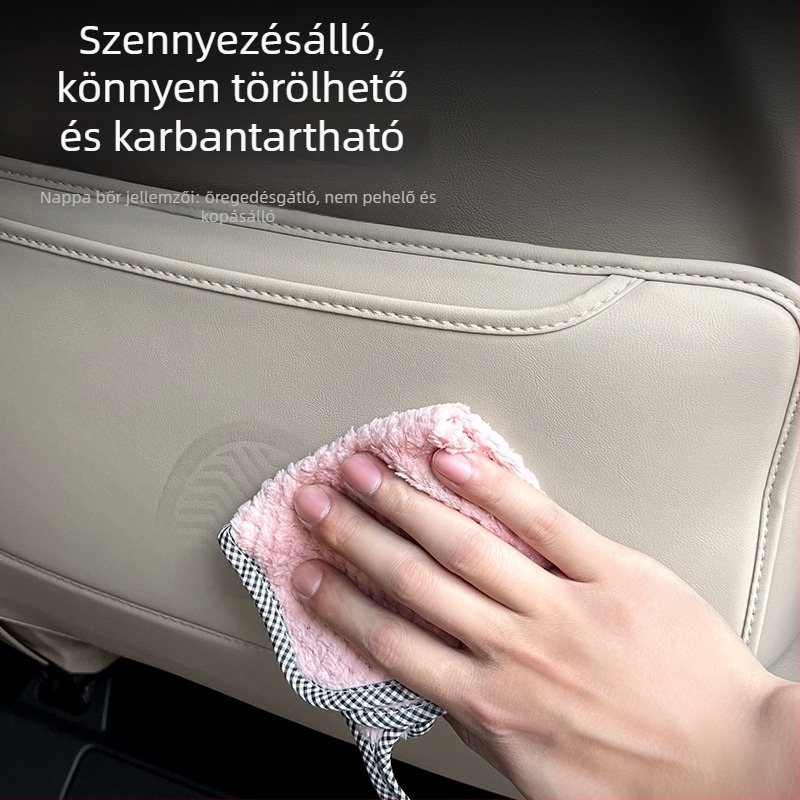 Bőr autóülés hátsó védő, karcolásmentes; kompatibil Alphard és Vellfire 40 sorozat.