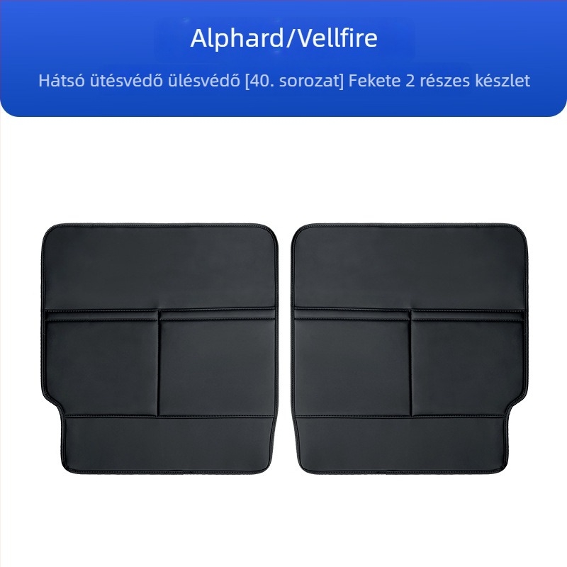 Bőr autóülés hátsó védő, karcolásmentes; kompatibil Alphard és Vellfire 40 sorozat.
