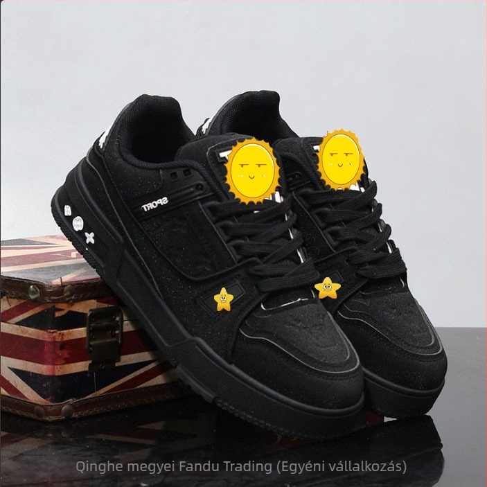 Hímzett vászon platformos cipő, uniszex, mindennapi stílus, S91 vastag talp