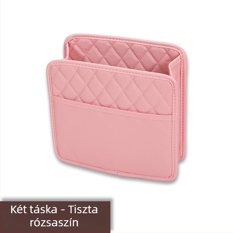 Bőr autóülés hátsó tároló táska, függő típusú, testreszabható funkció, testreszabható feldolgozás