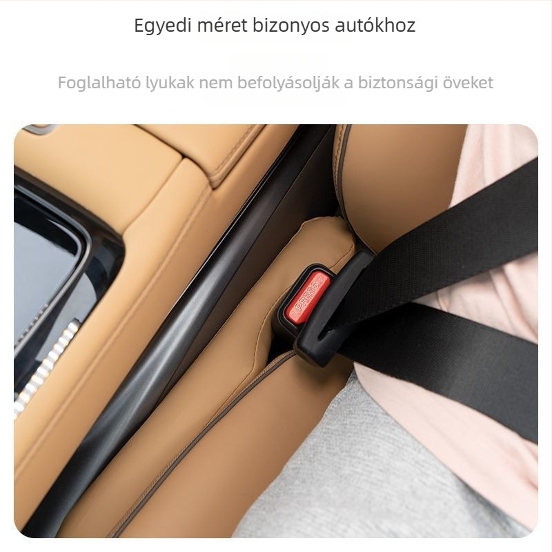 Bőr műszerfal tárolódoboz, vízálló, univerzális illesztés, üléstípusú telepítés