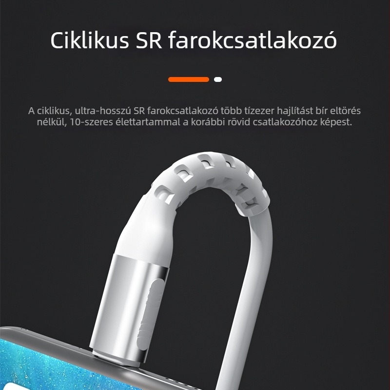 Puha folyékony szilikon töltőkábel Android és Apple eszközökhöz; kompatibilis táblagépekkel és laptopokkal; USB Type-C gyors töltés és adatátvitel