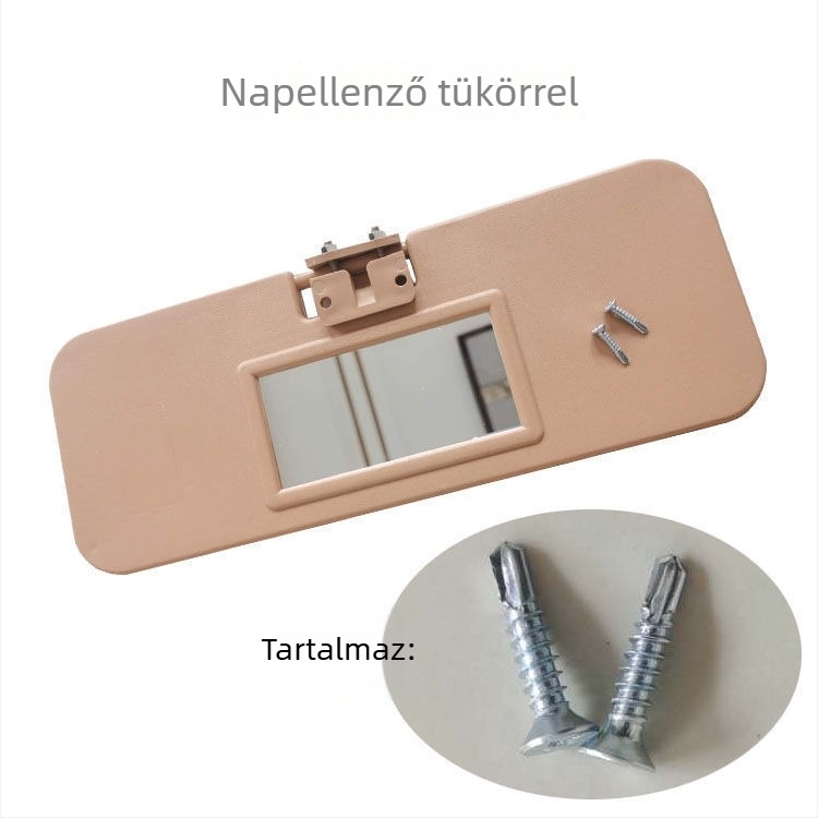 Univerzális napellenző kozmetikai tükrökkel elektromos háromkerekű és négykerekű járművekhez, vezető és első utas számára