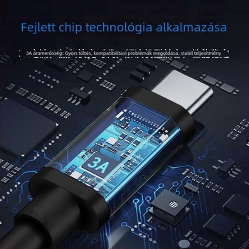 Laptop USB-C PD 65W DC töltőkábel, 1,5 m, gyors töltés
